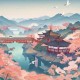 梦幻西游装饰画江南野外
