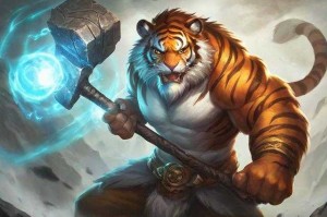 梦幻西游虎头怪拿锤子施法