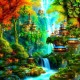 梦幻西游装饰画蓬莱仙岛