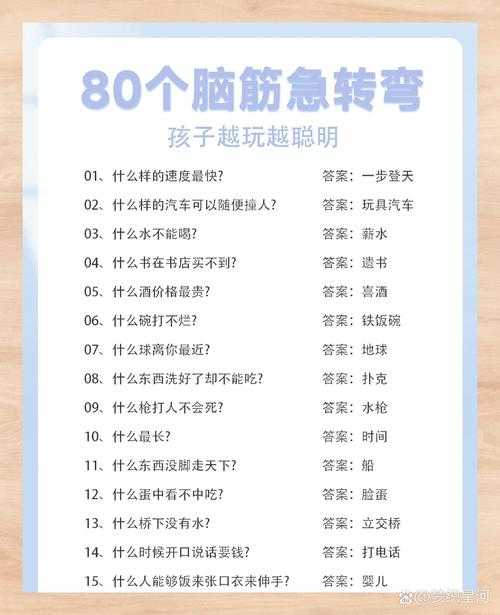 乐享脑力激荡来挑战脑筋急转弯，你准备好开怀大笑了吗？附答案解析