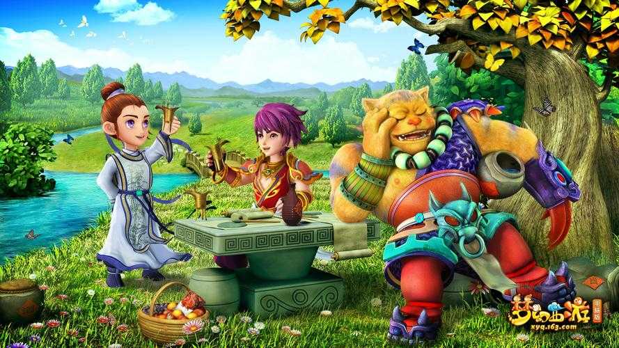 梦幻西游背影合影图片