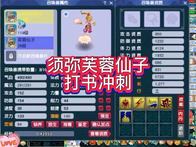 梦幻西游芙蓉仙子各项资质上限 资质，芙蓉，资质