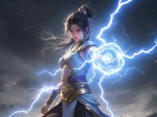 梦幻西游落雷符施法特效，闪电，落雷，西游