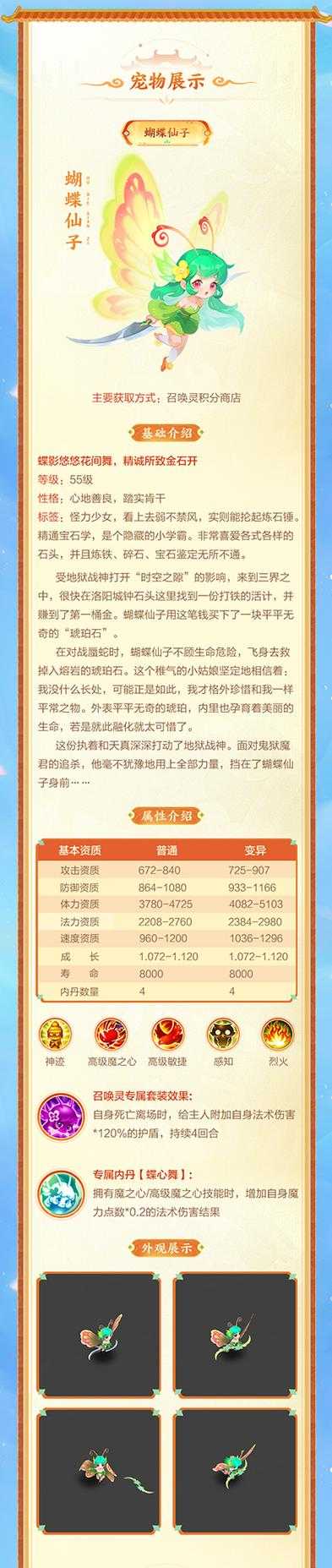 梦幻西游蝴蝶几个内丹合成