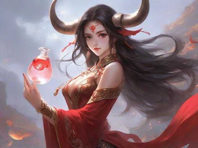 梦幻西游血牛变身卡 女娲 西游 净瓶