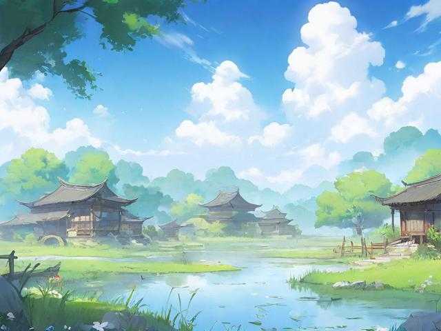 梦幻西游装饰画江南野外，装饰画，野外，江南