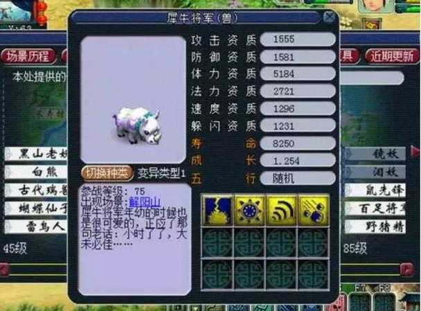 梦幻西游转服召唤兽饰品 饰品 召唤兽，饰品